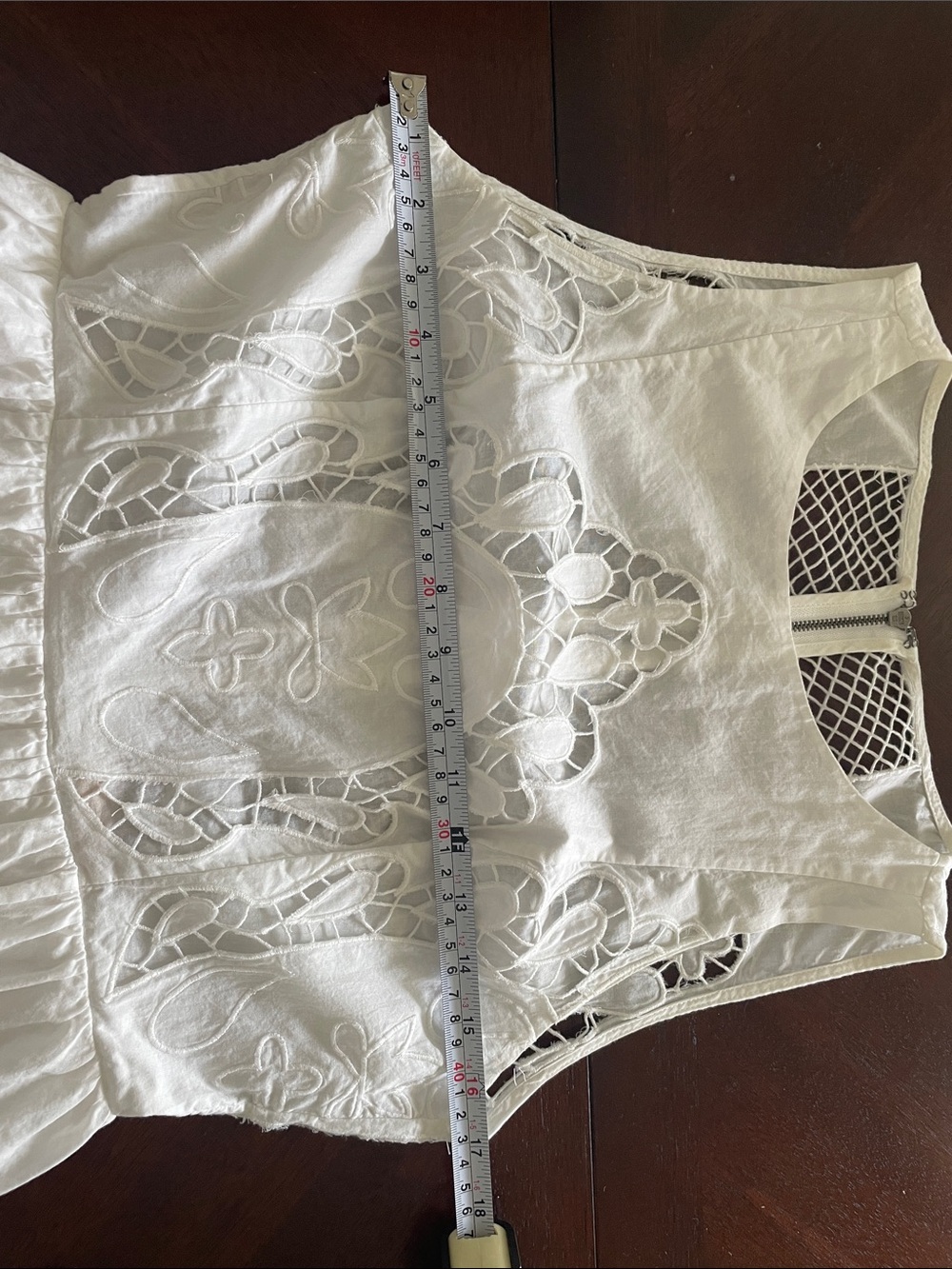Alice + Olivia White Lace Fit & Flare dress - Picture 17 of 17